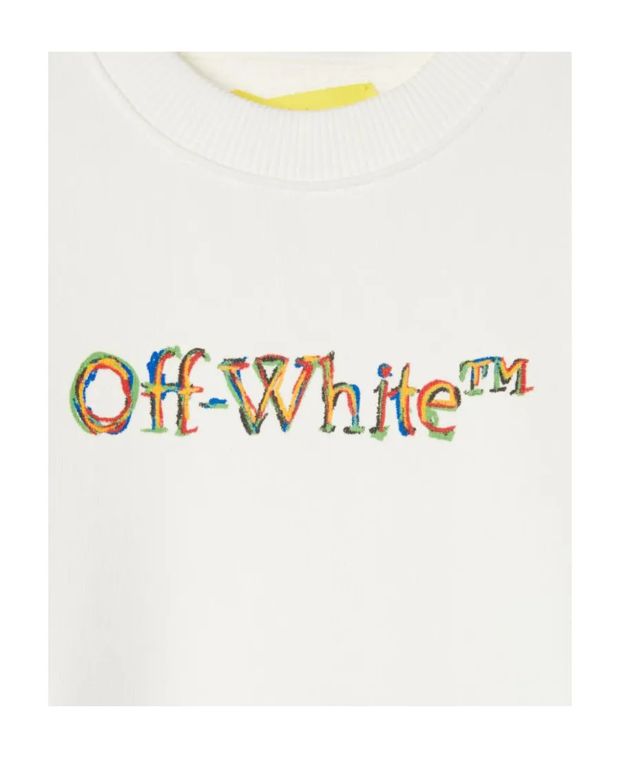 Off-White Kids Logo Sketch Crewneck Sweatshirt