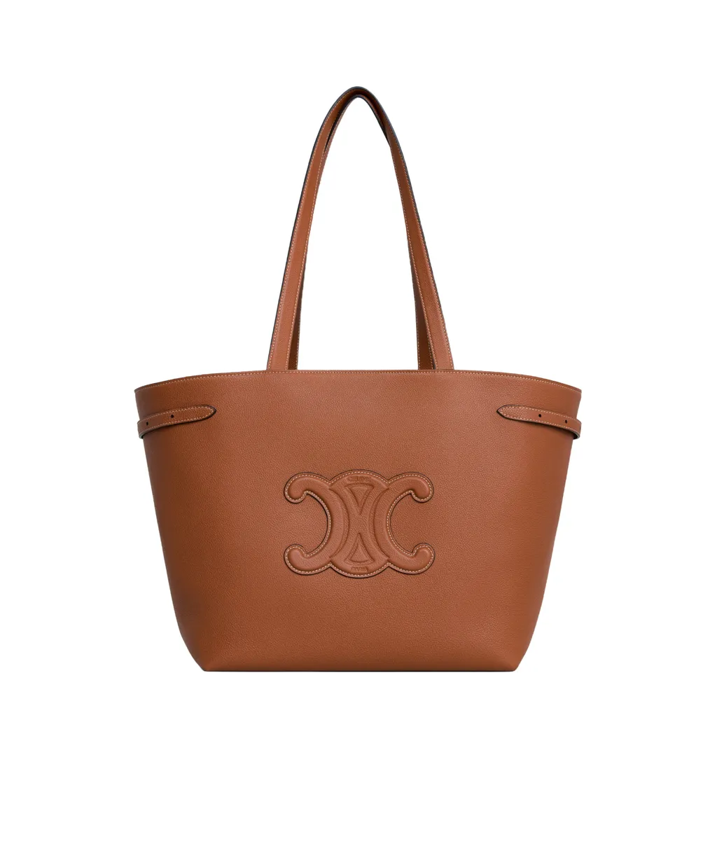 Medium Cabas Anas Cuir Triomphe In Grained Calfskin