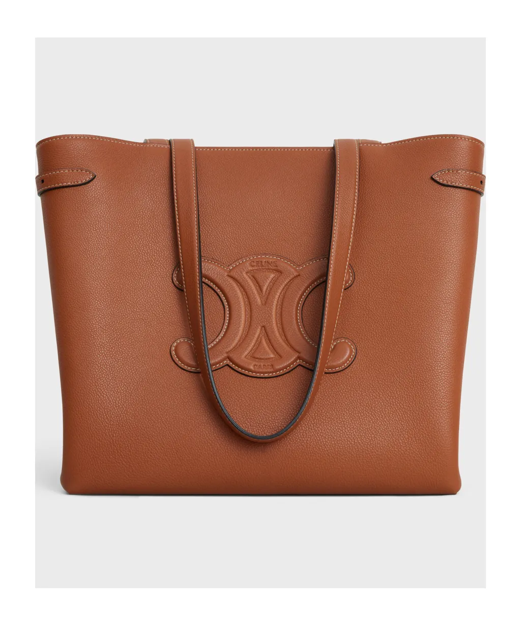 Medium Cabas Anas Cuir Triomphe In Grained Calfskin