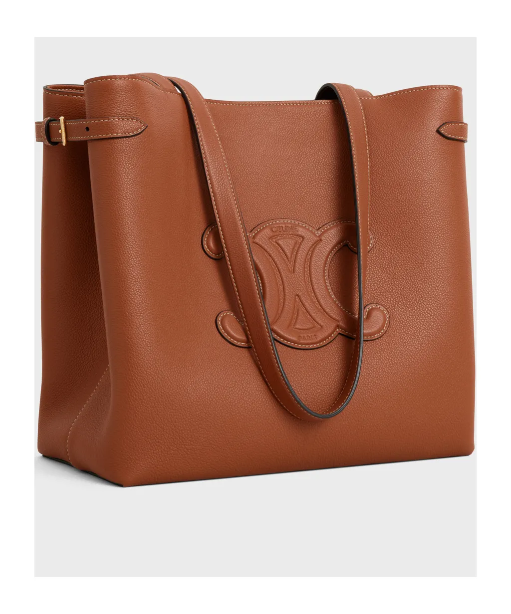 Medium Cabas Anas Cuir Triomphe In Grained Calfskin