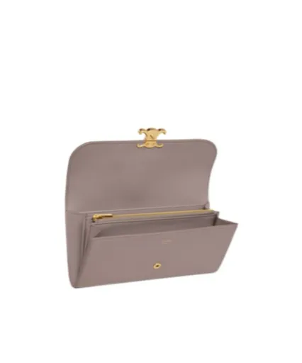 Large Wallet Triomphe In Shiny Calfskin