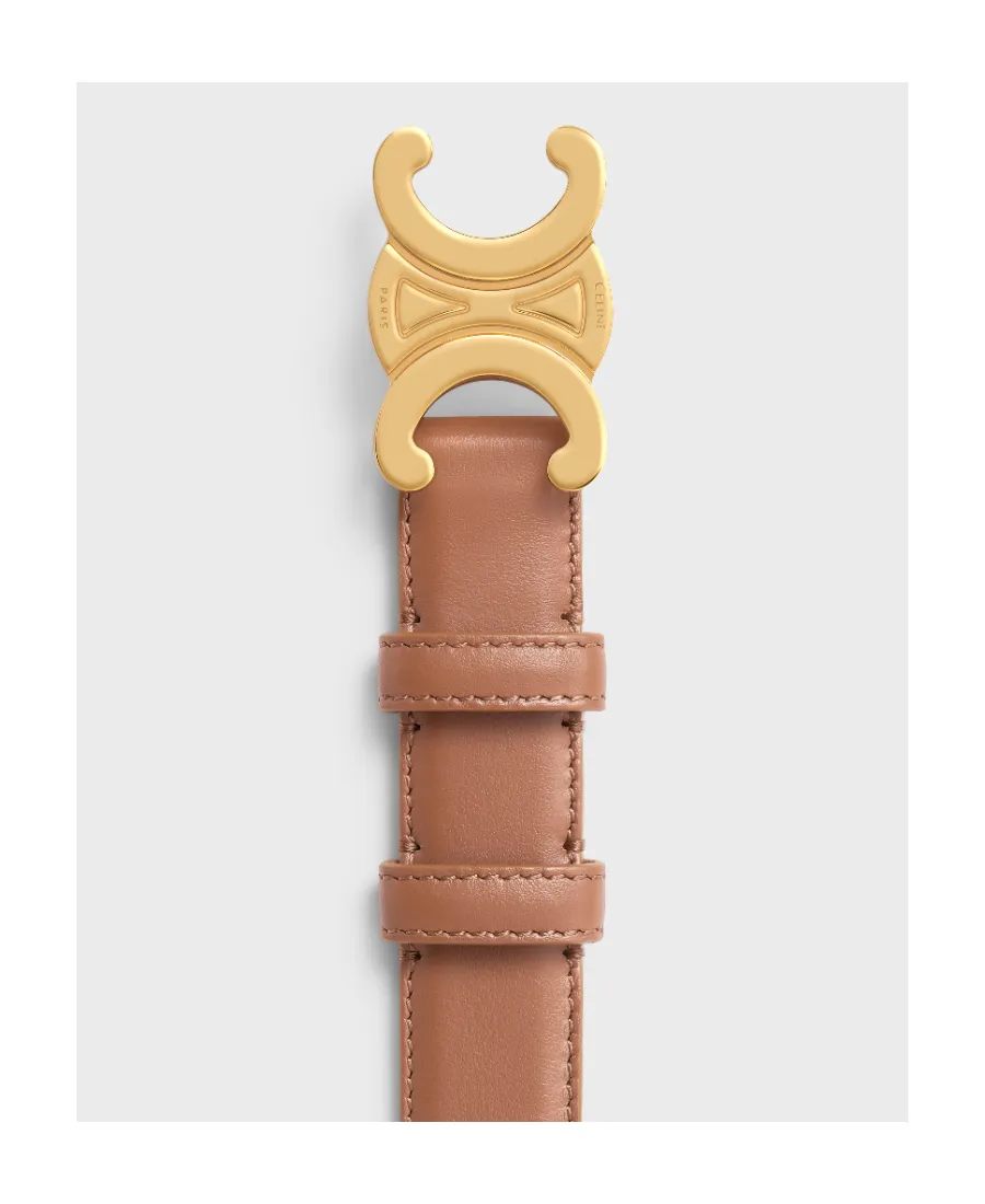 Medium 25Mm Triomphe Belt In Taurillon Leather