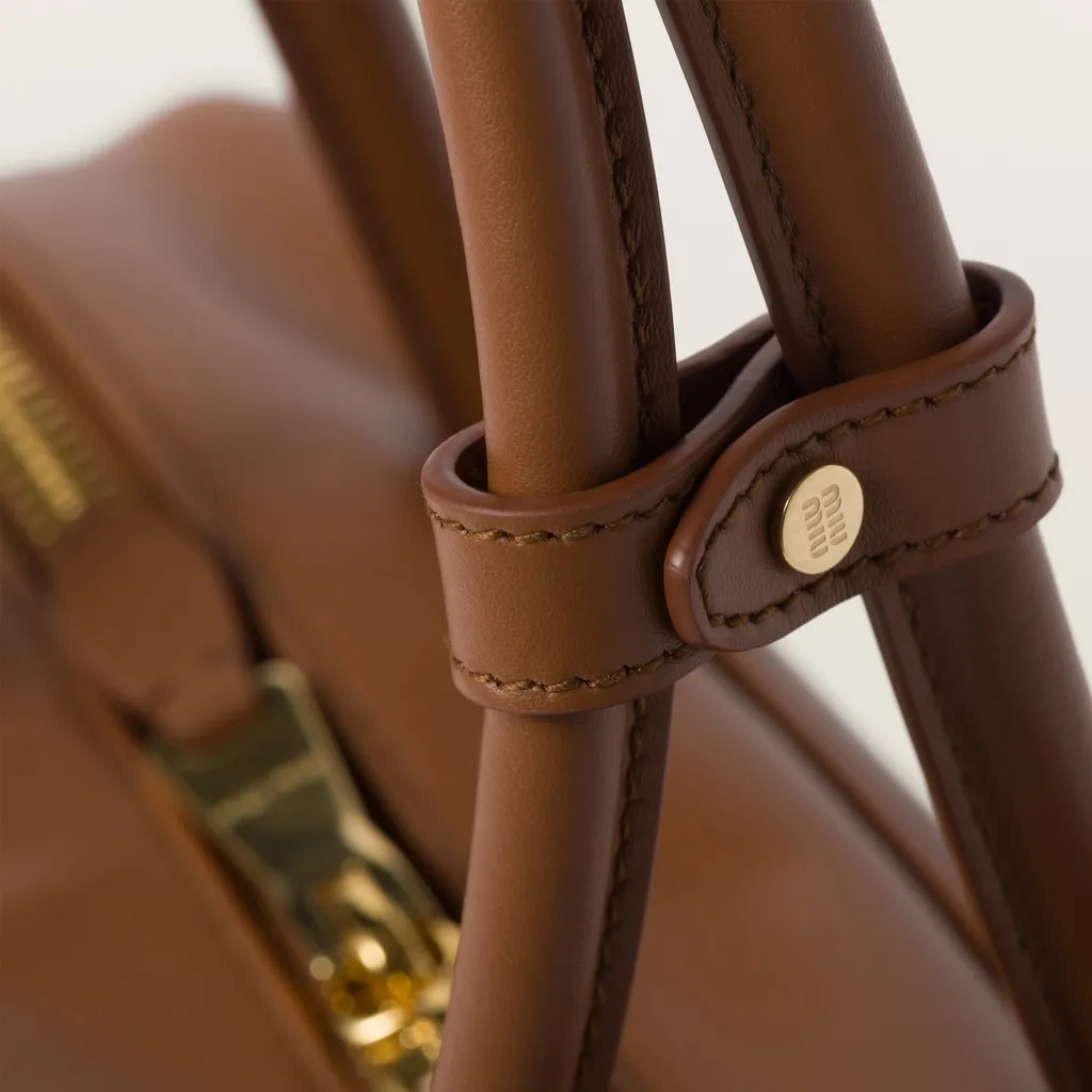 Miu Miu Beau Logo-Debossed Zipped Tote Bag