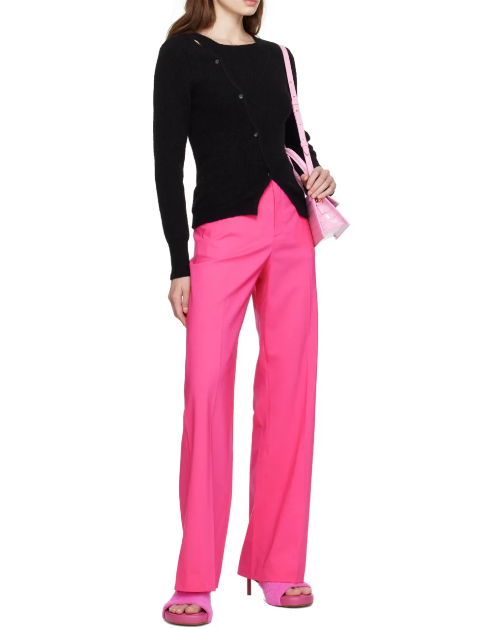 Pau Asymmetric Knitted Cardigan