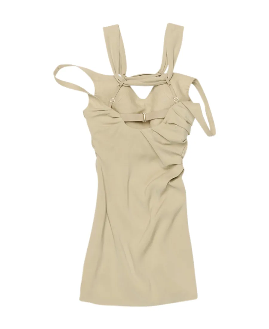 Twist-Detail Mini Dress