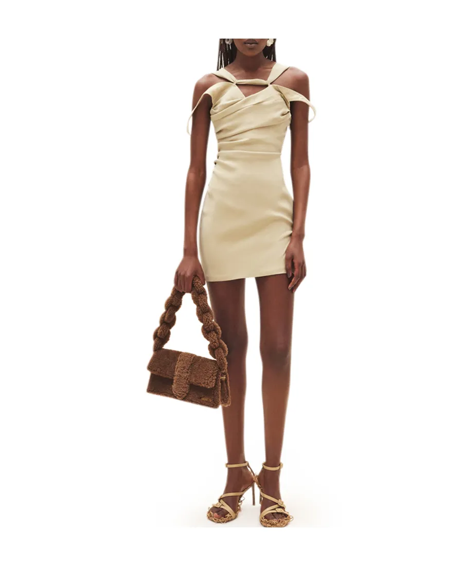 Twist-Detail Mini Dress