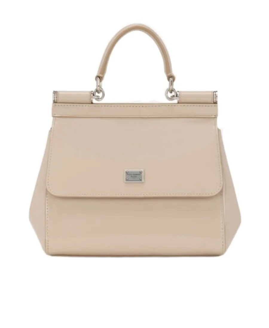 Dolce & Gabbana Logo-Plaque Straped Sicily Bag