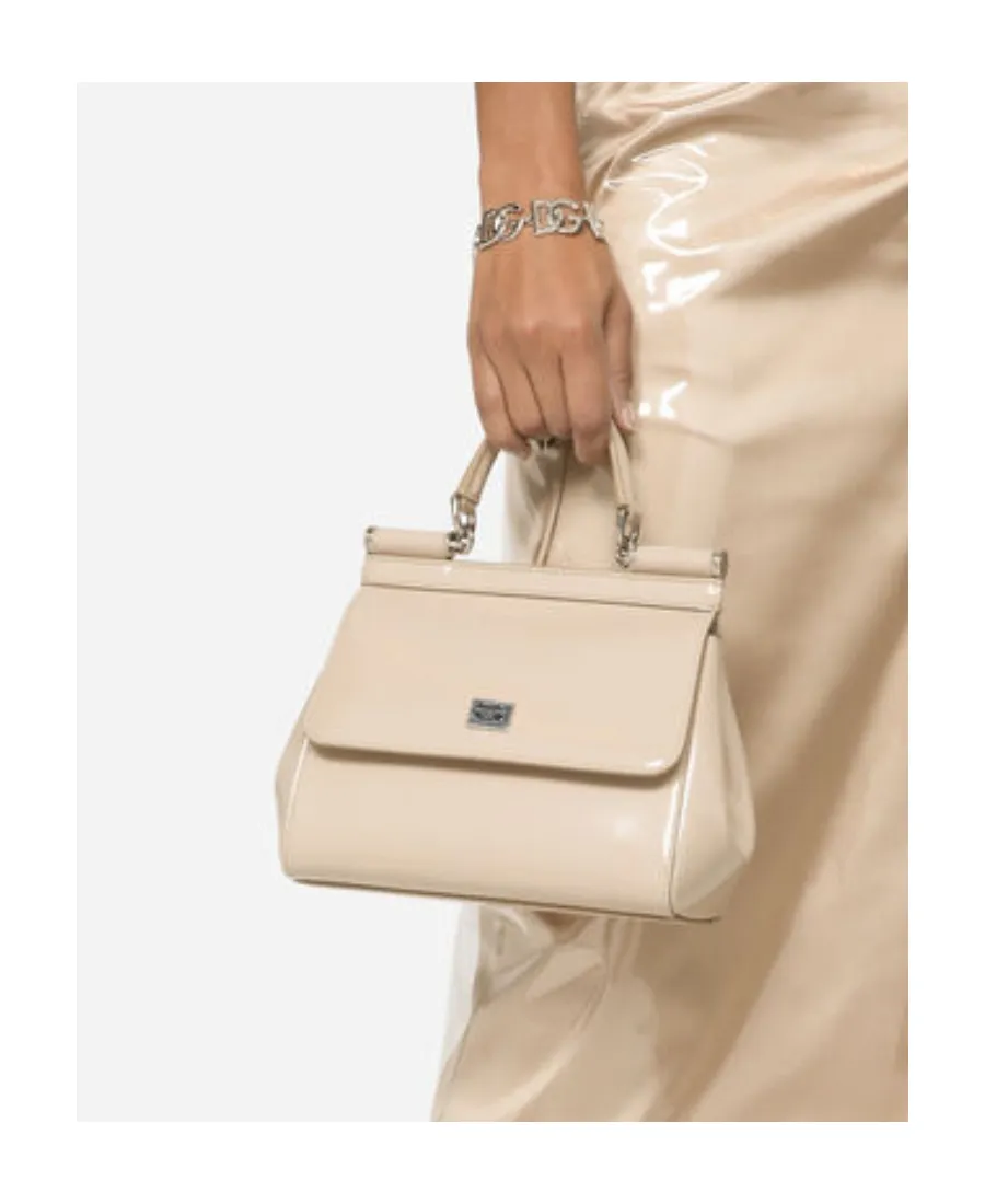 Dolce & Gabbana Logo-Plaque Straped Sicily Bag