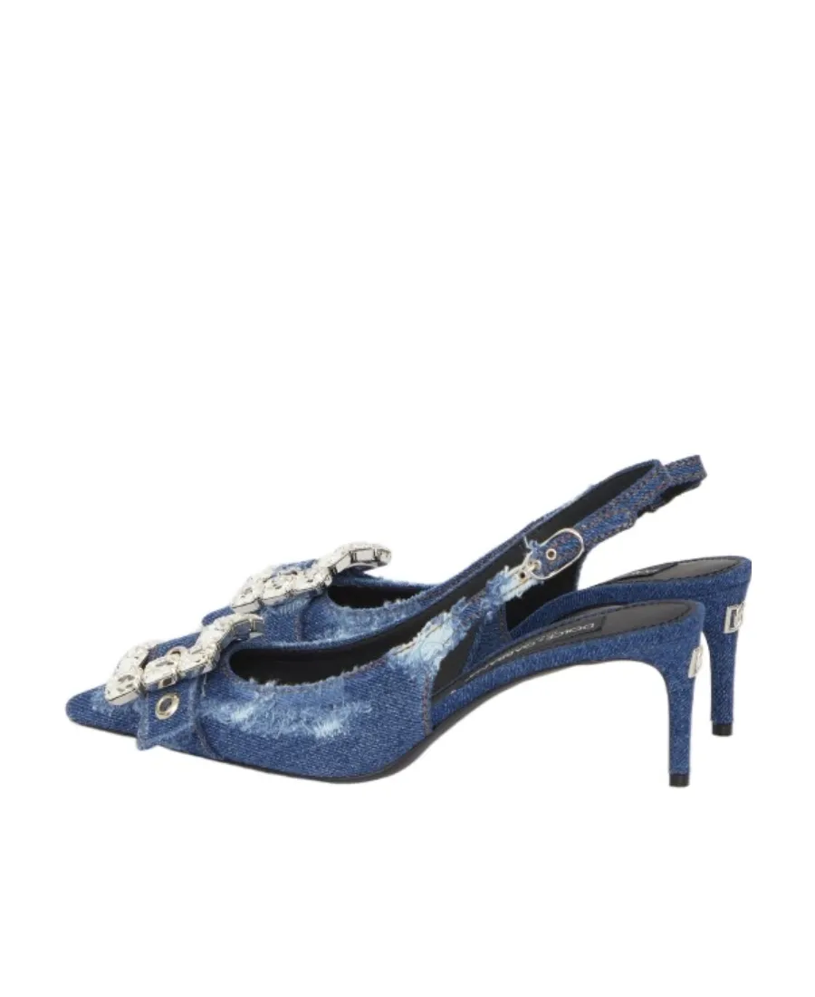 Dolce & Gabbana Pointed-Toe Distressed Pumps