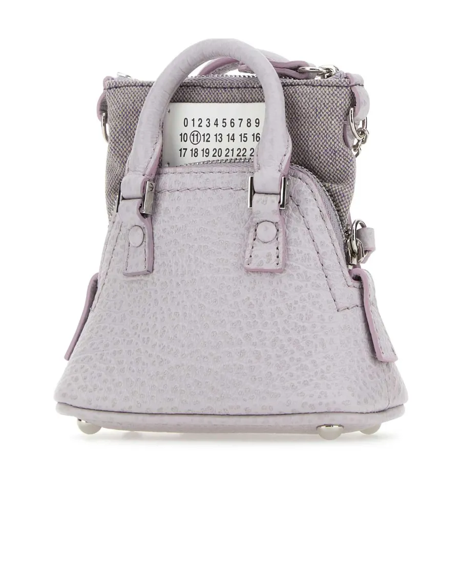 Maison Margiela Numbers-Patch Zipped Mini Shoulder Bag