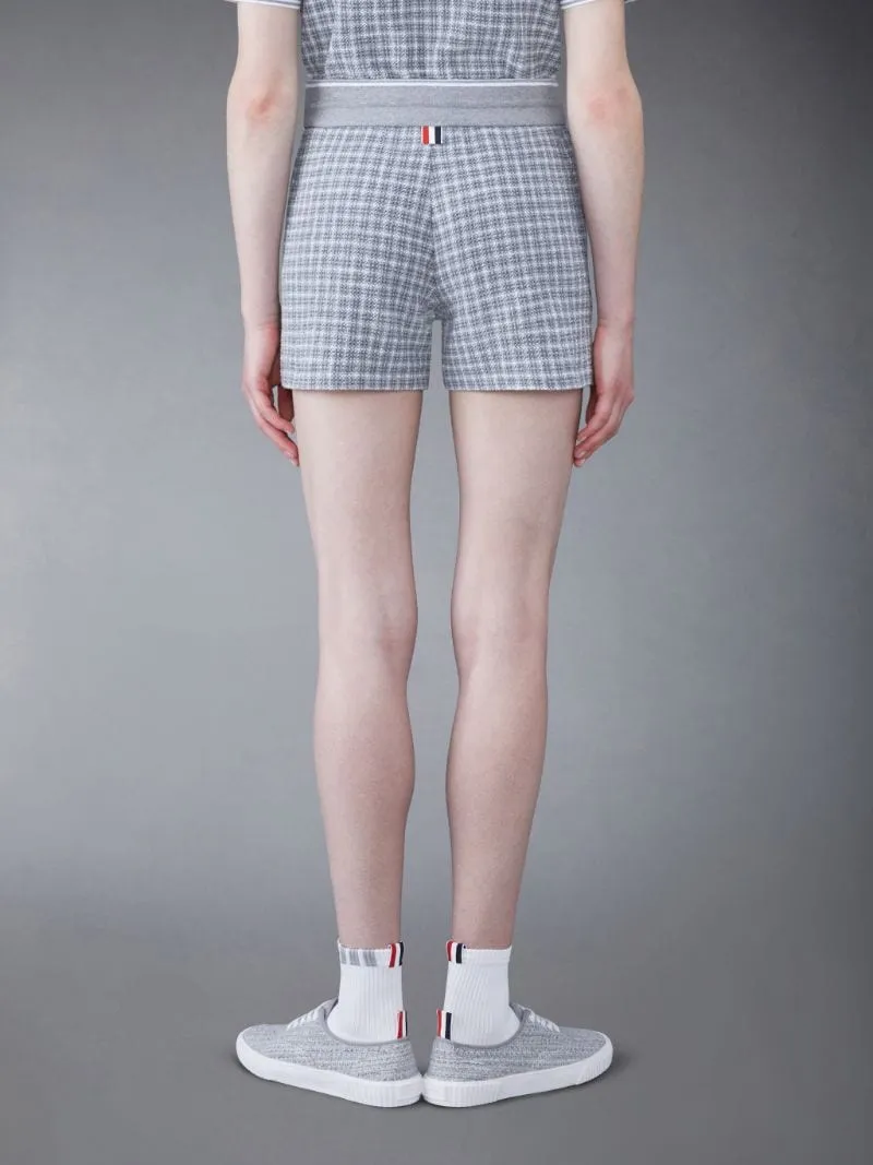 Thom Browne Checked Tweed Drawstring Shorts