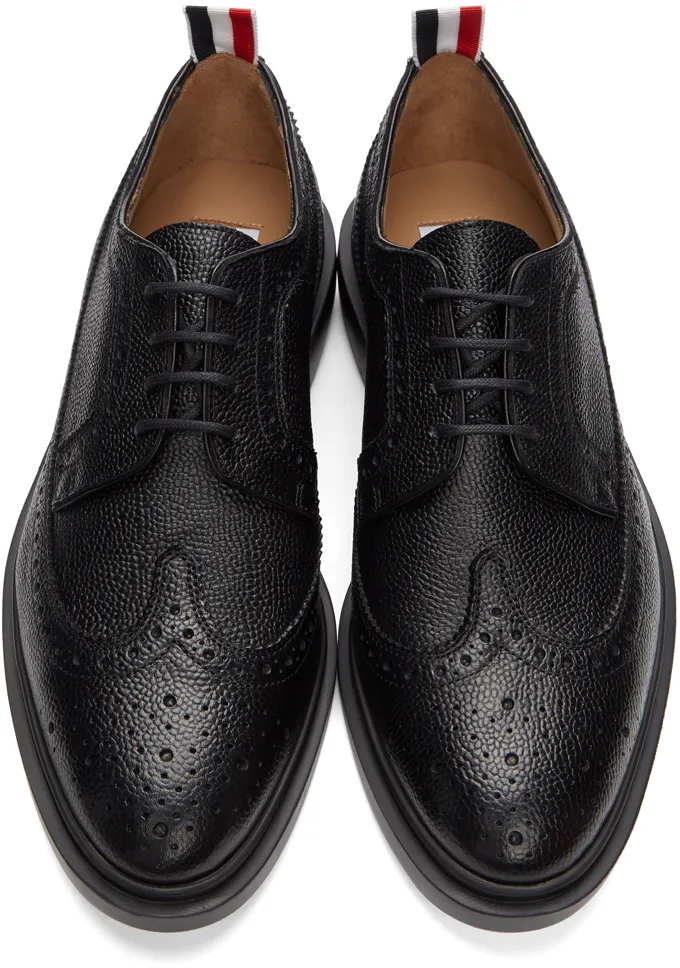 Thom Browne Longwing Almond-Toe Derby Shoes