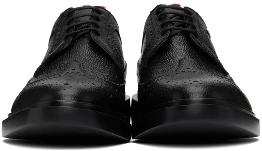 Thom Browne Longwing Almond-Toe Derby Shoes