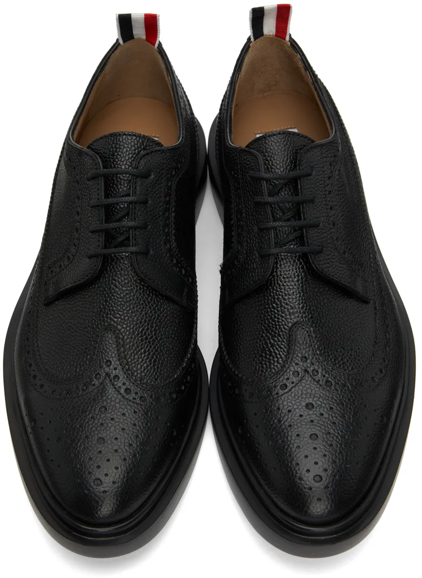 Thom Browne Longwing Almond-Toe Derby Shoes