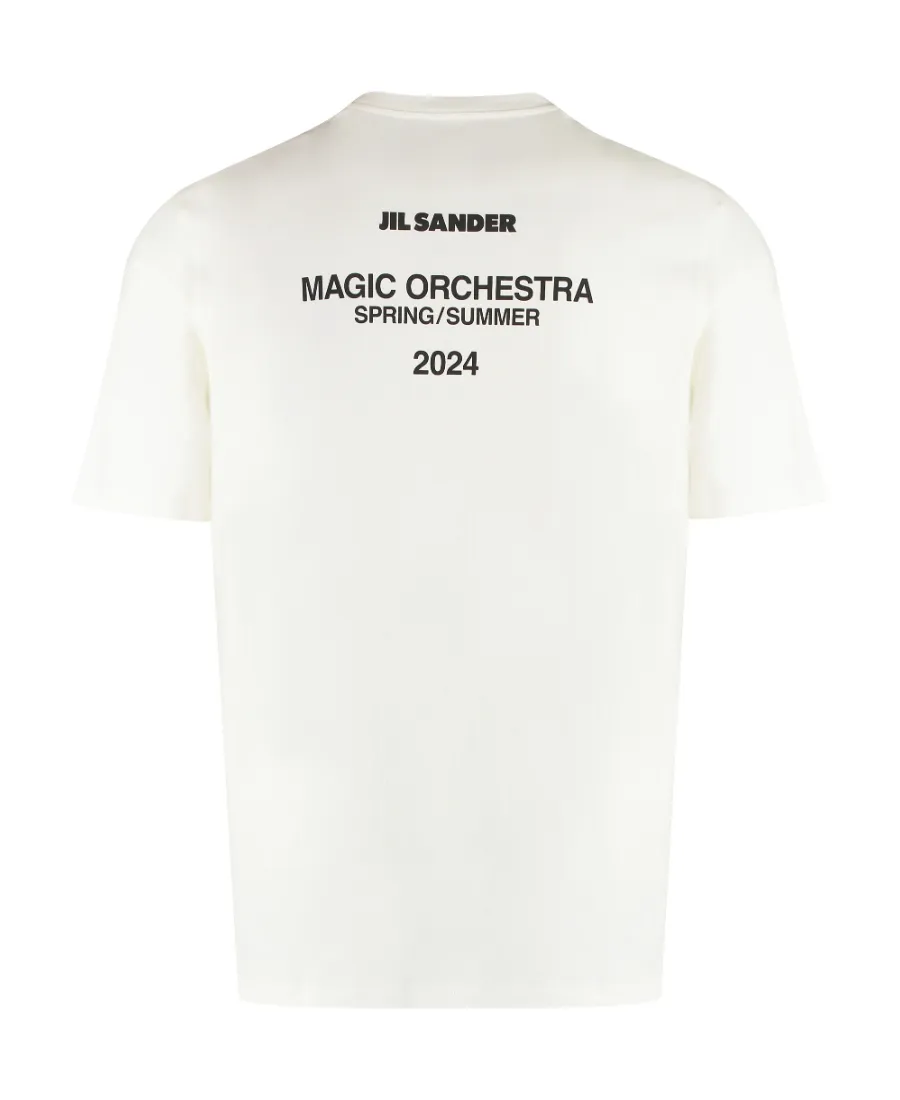 Jil Sander Logo Printed Crewneck T-Shirt