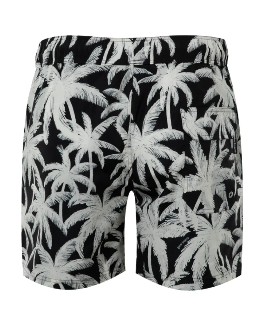 Palm Angels All-Over Palm Printed Swim Shorts
