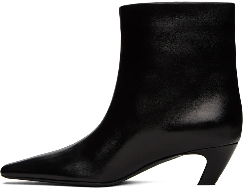 Khaite Arizona Square-Toe Ankle Boots