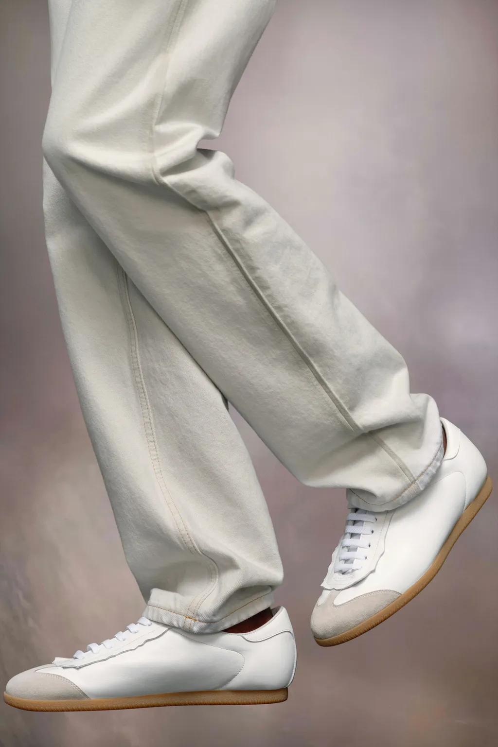 Maison Margiela Panelled Lace-Up Sneakers