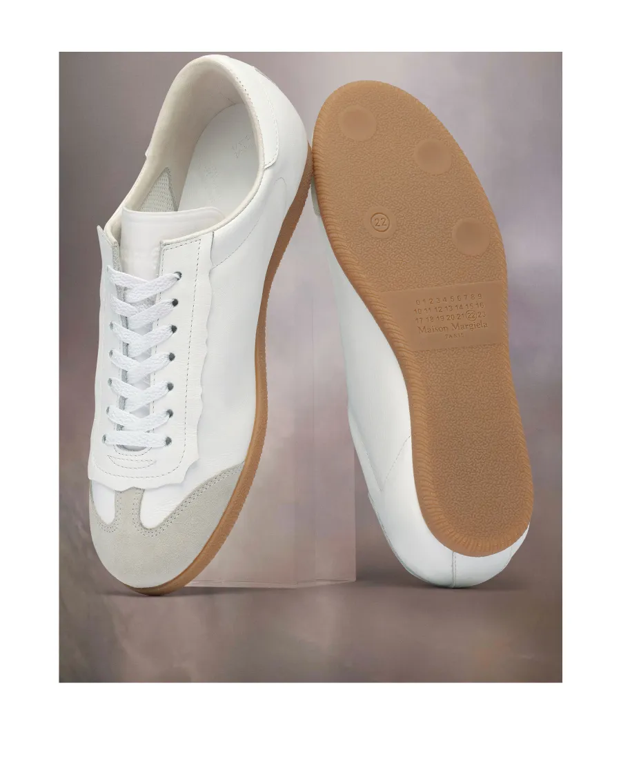 Maison Margiela Panelled Lace-Up Sneakers