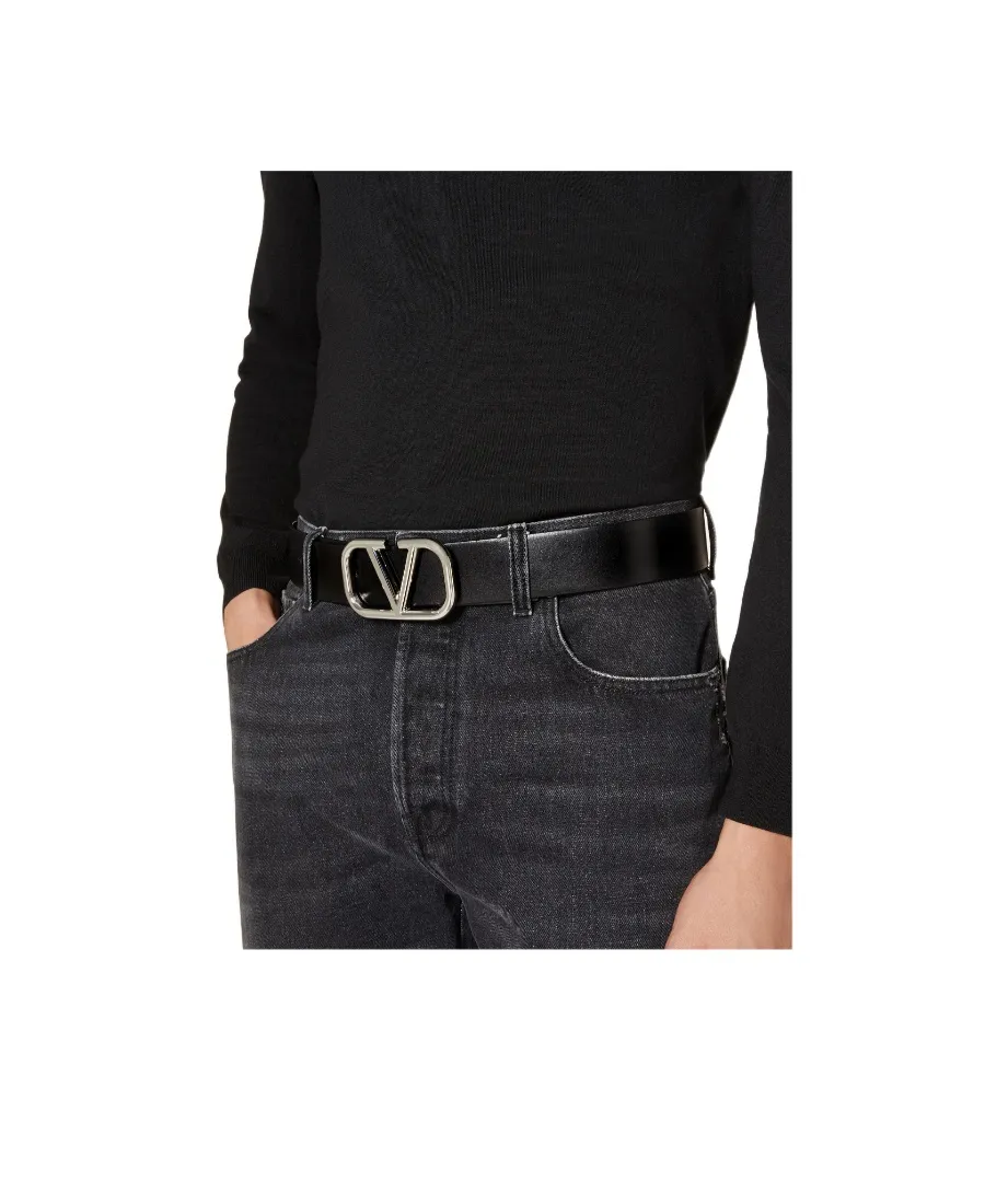 Valentino Vlogo Signature Buckle Belt