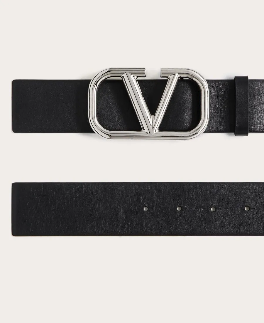 Valentino Vlogo Signature Buckle Belt
