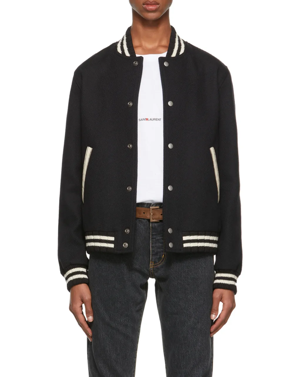 Saint Laurent Teddy Varsity Jacket