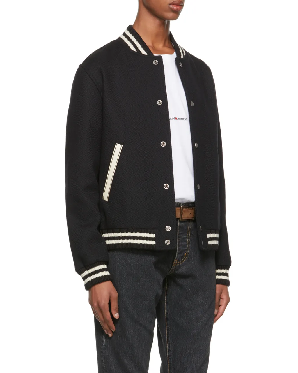 Saint Laurent Teddy Varsity Jacket
