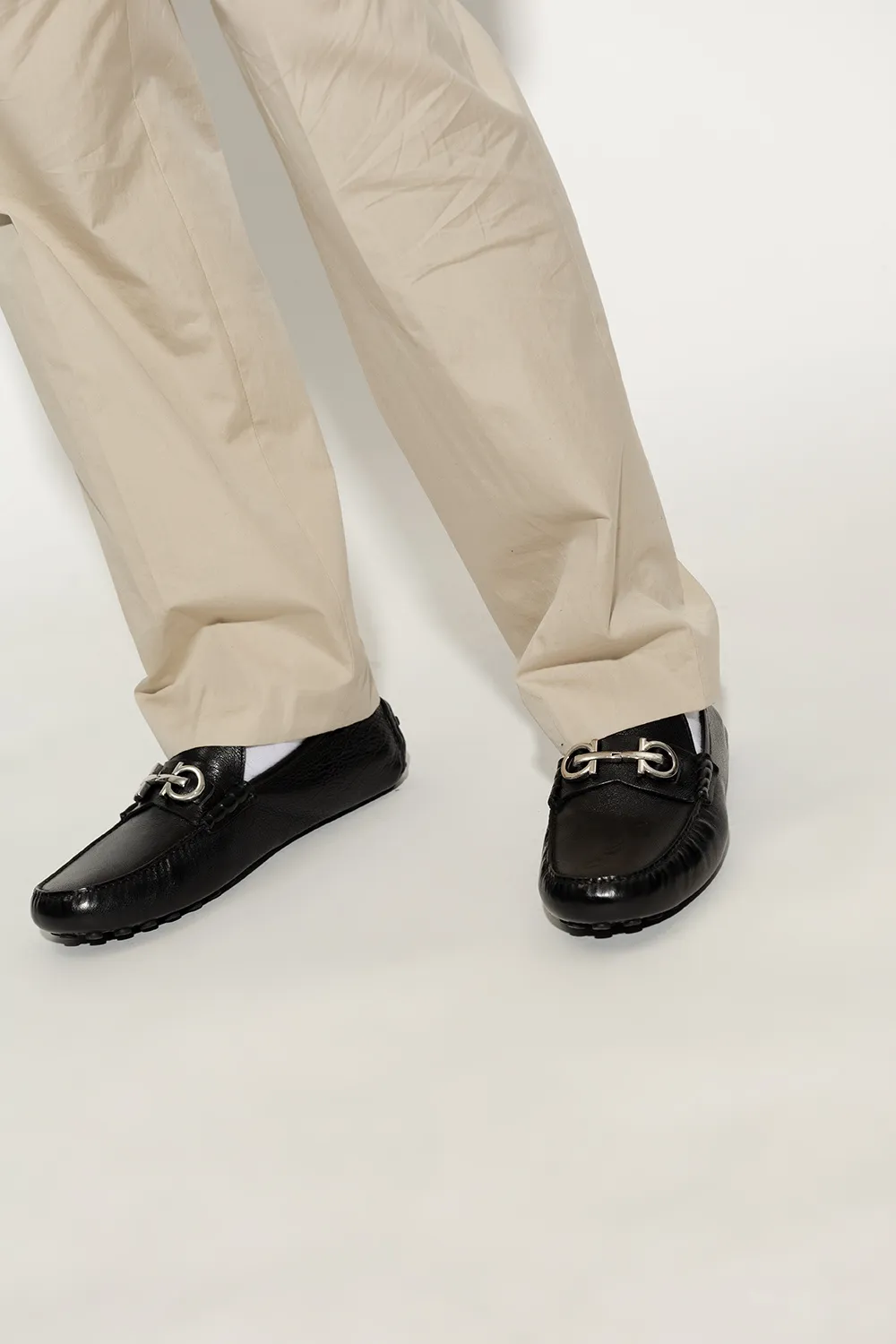 Salvatore Ferragamo Grazioso Logo Plaque Loafers