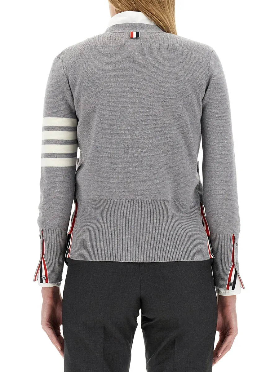 Thom Browne 4-Bar Milano Stitch Buttoned Cardigan
