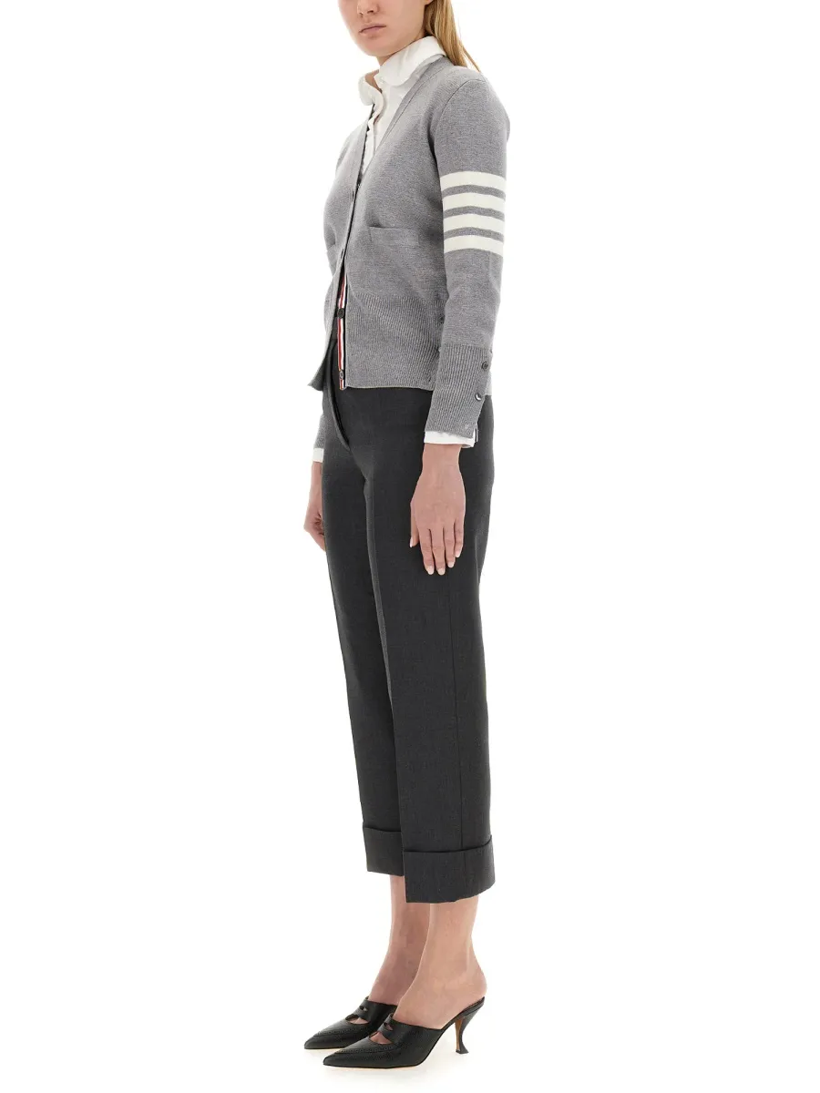Thom Browne 4-Bar Milano Stitch Buttoned Cardigan