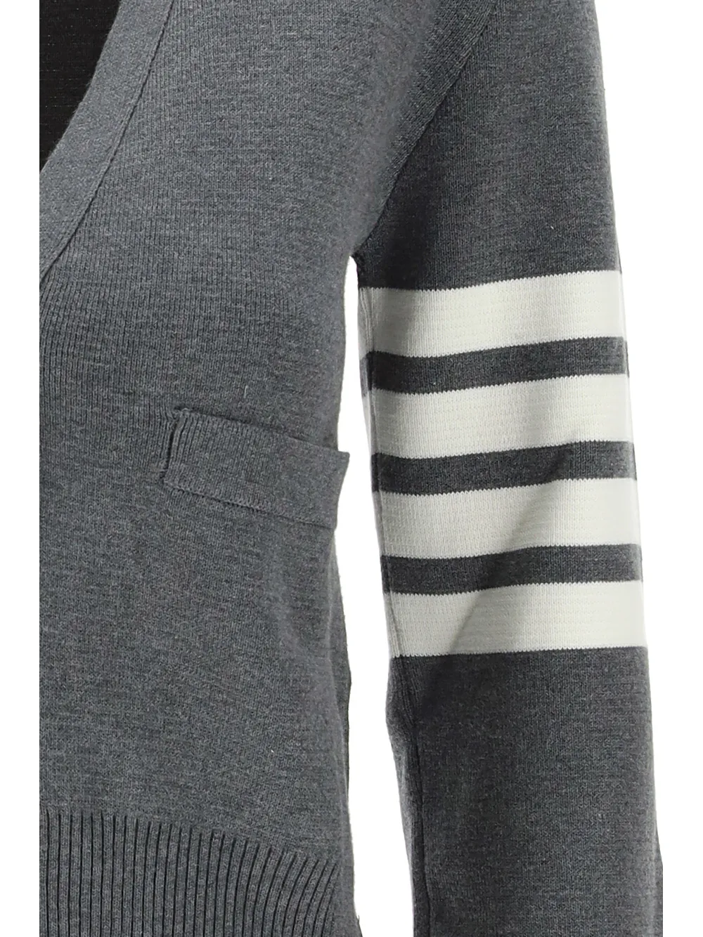 Thom Browne 4-Bar V-Neck Knit Cardigan