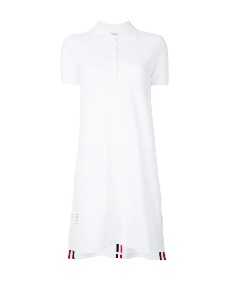 Thom Browne Rwb Striped Polo Dress