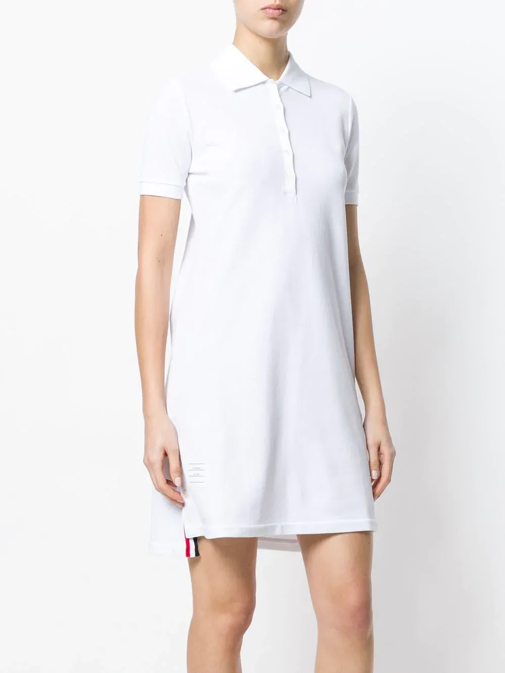 Thom Browne Rwb Striped Polo Dress