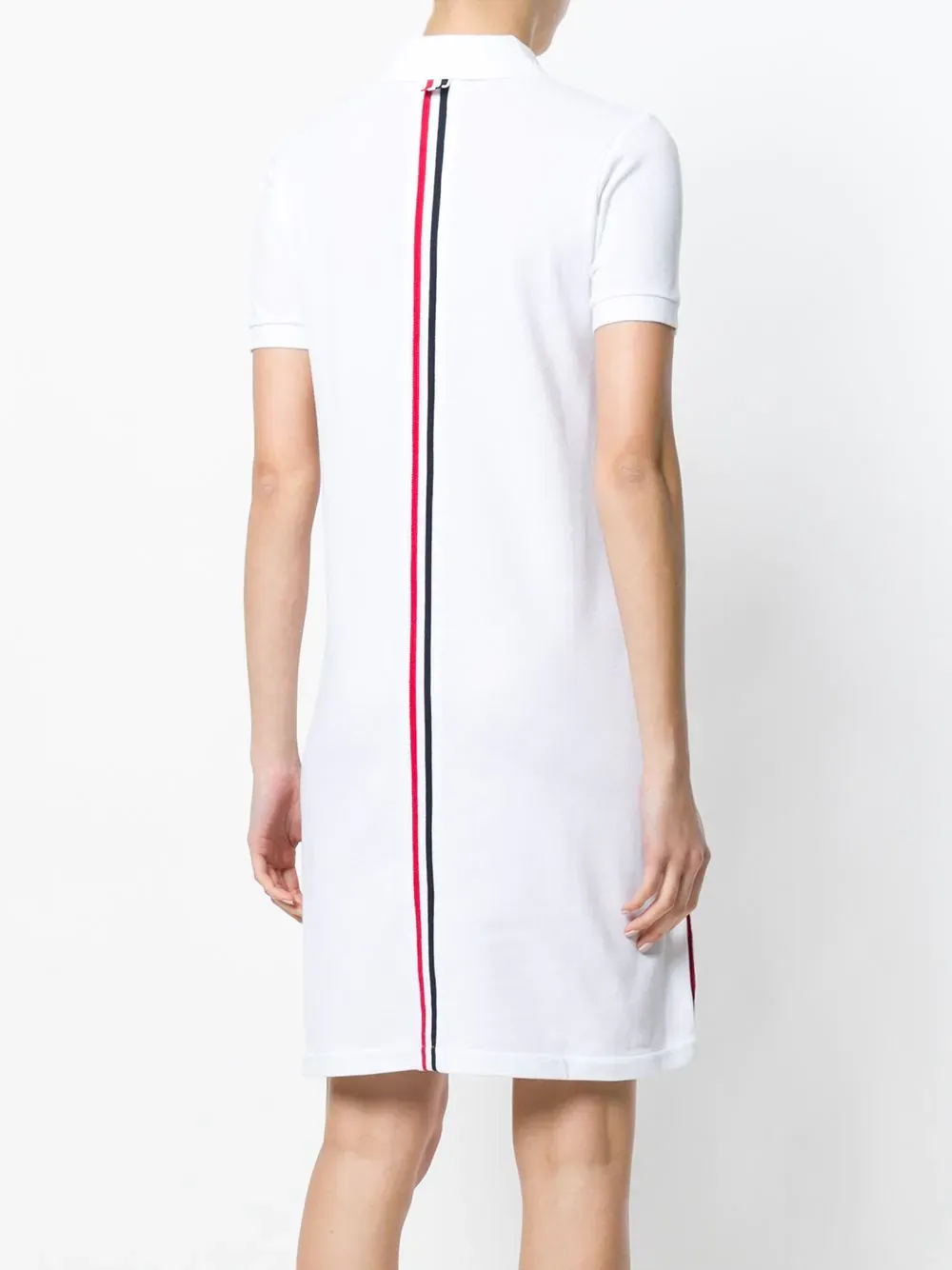 Thom Browne Rwb Striped Polo Dress