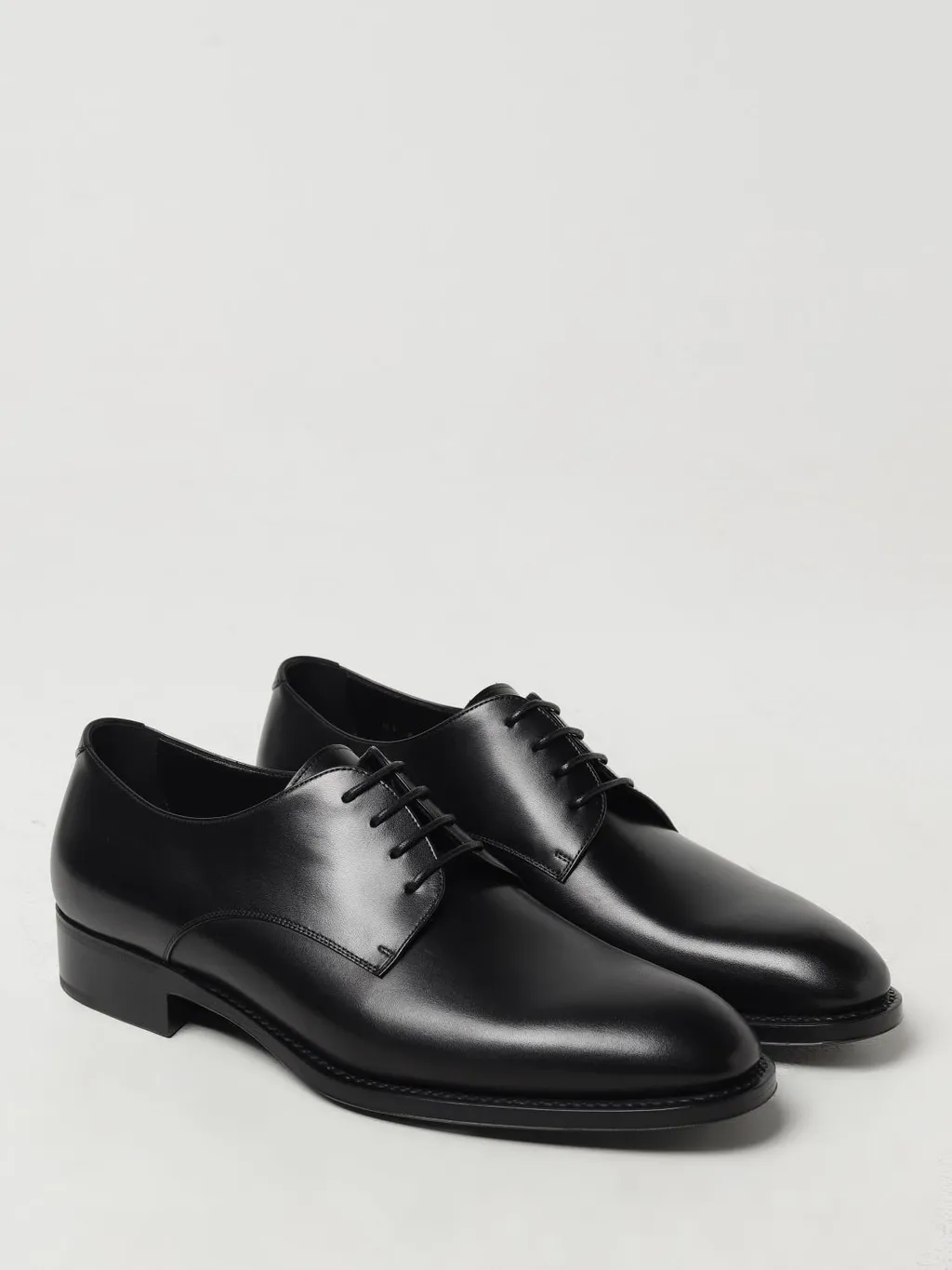 Saint Laurent Round Toe Classic Derby Shoes