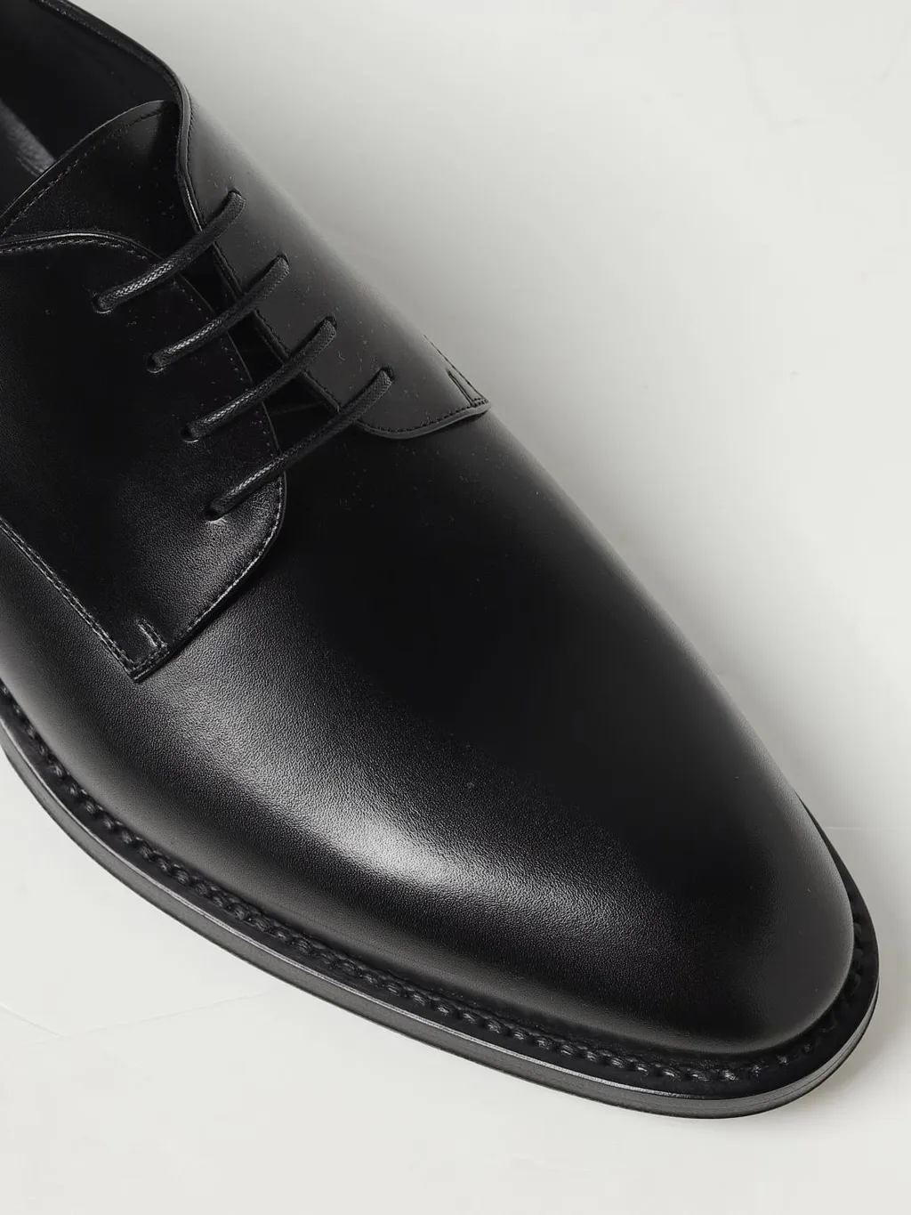 Saint Laurent Round Toe Classic Derby Shoes