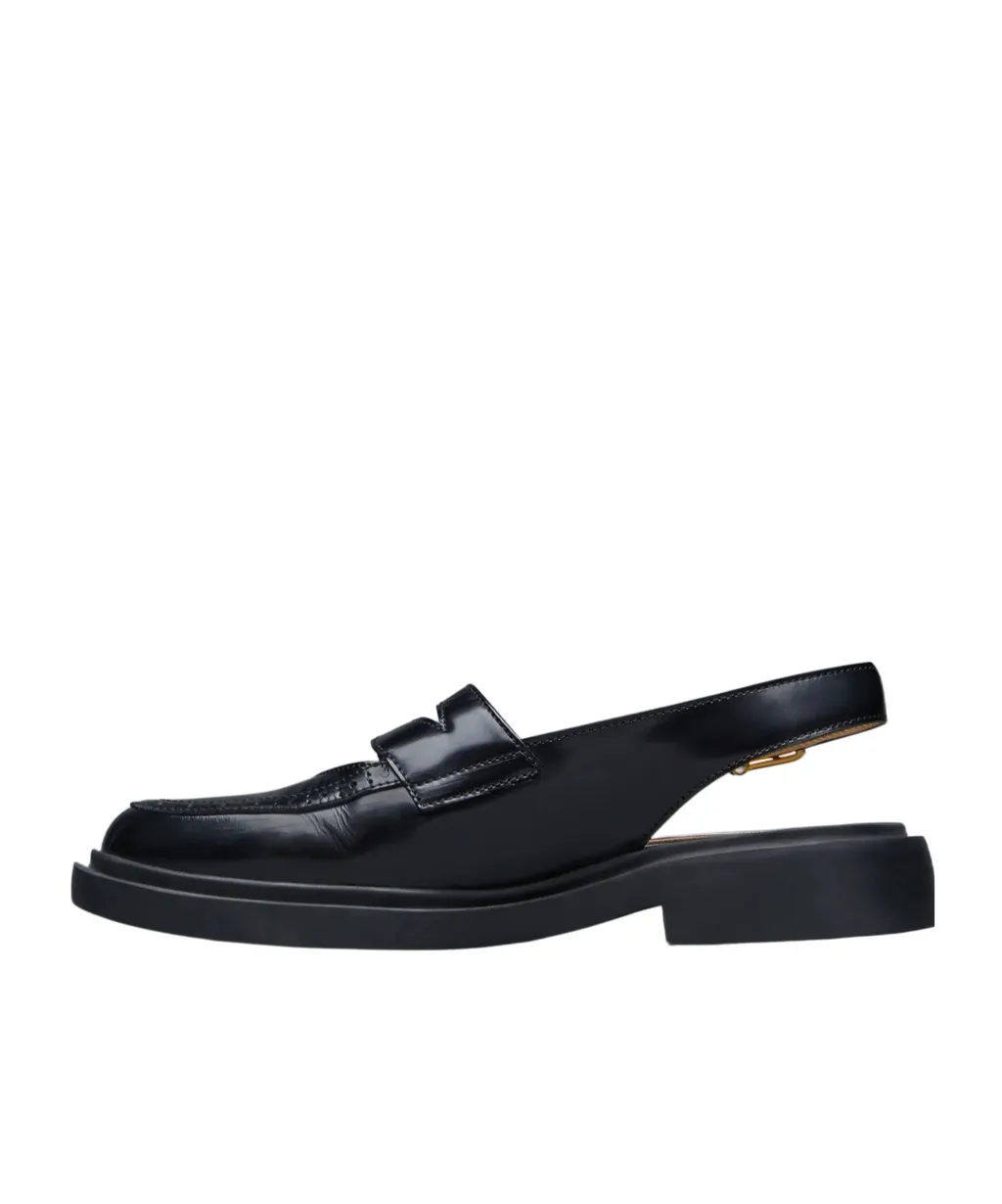 Thom Browne Cut Out Detailed Slingback Penny Loafers