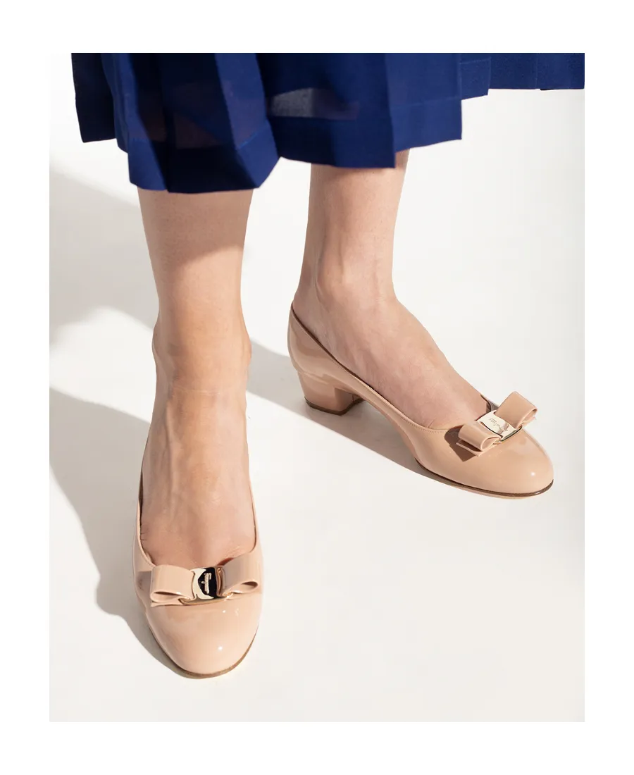 Salvatore Ferragamo Logo Detailed Slip-On Pumps