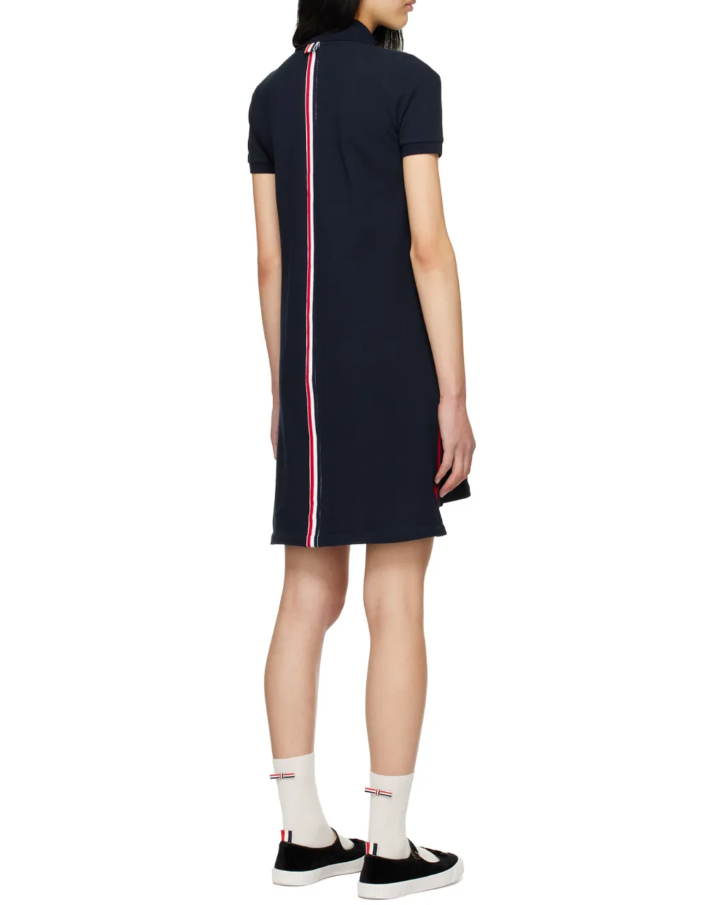 Thom Browne Rwb Stripe Polo Dress