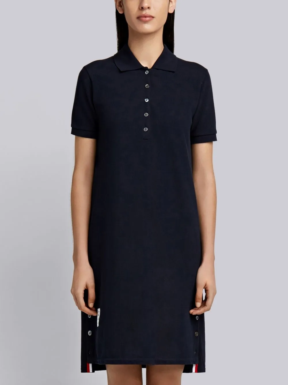 Thom Browne Rwb Stripe Polo Dress