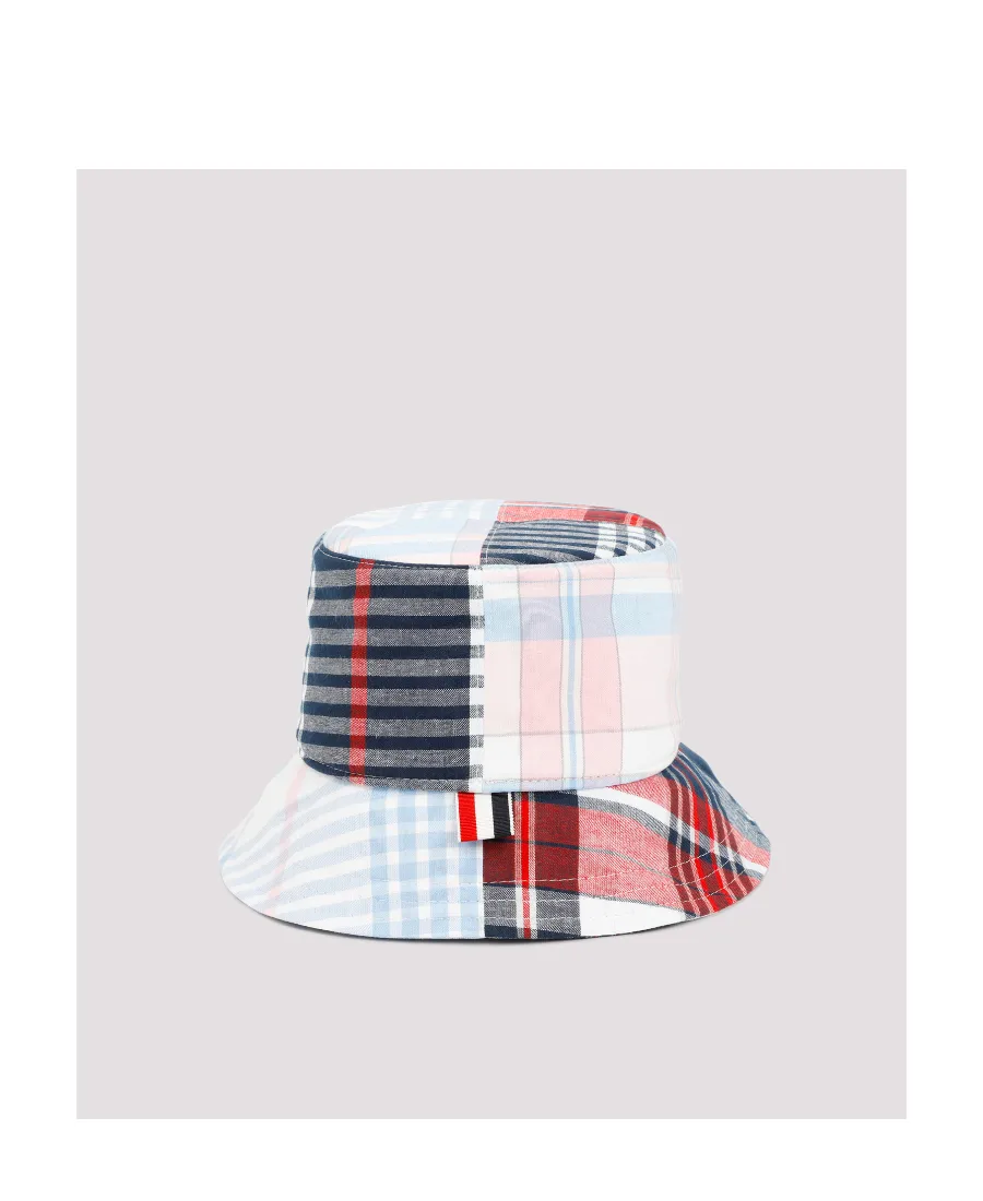 Thom Browne Quartered Checkered Bucket Hat