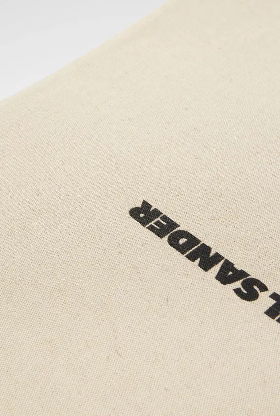 Jil Sander Logo Printed Top Handle Bag