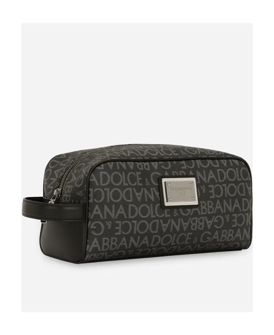 Dolce & Gabbana Logo Plaque Wash Bag