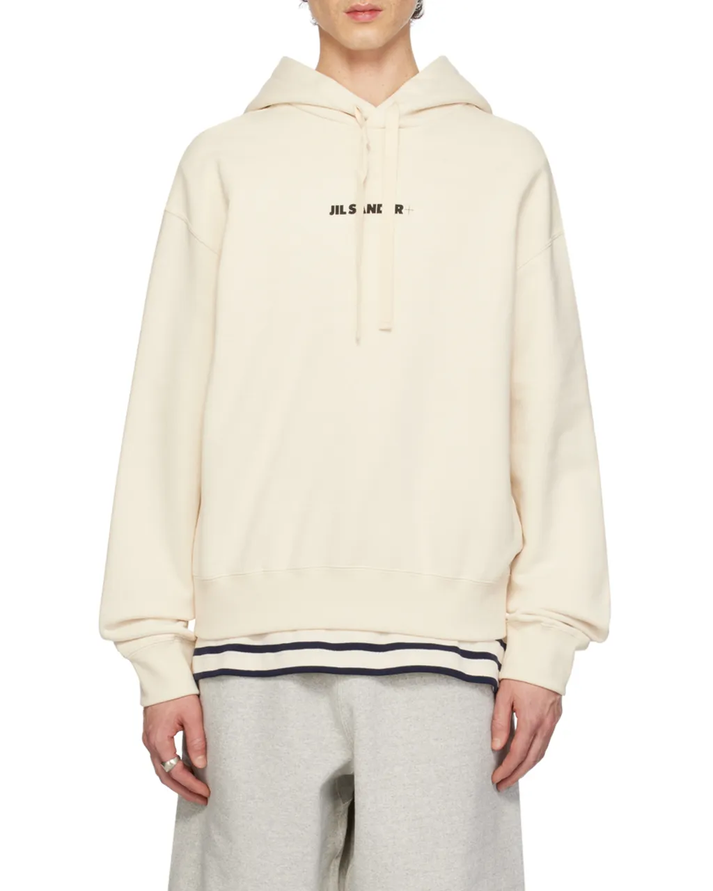 Jil Sander+ Logo Printed Drawstring Hoodie