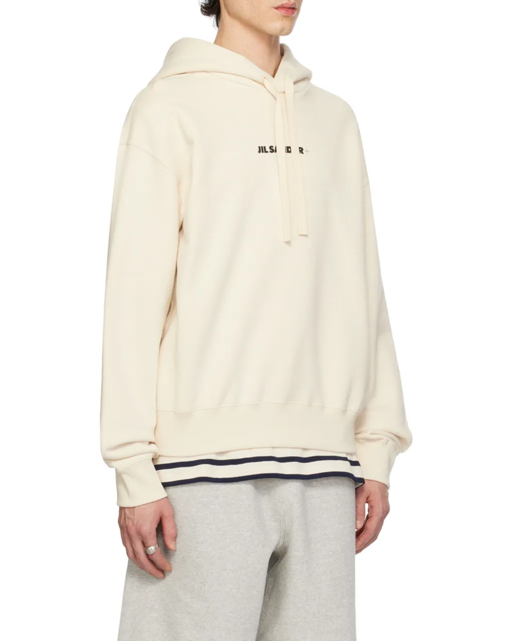 Jil Sander+ Logo Printed Drawstring Hoodie