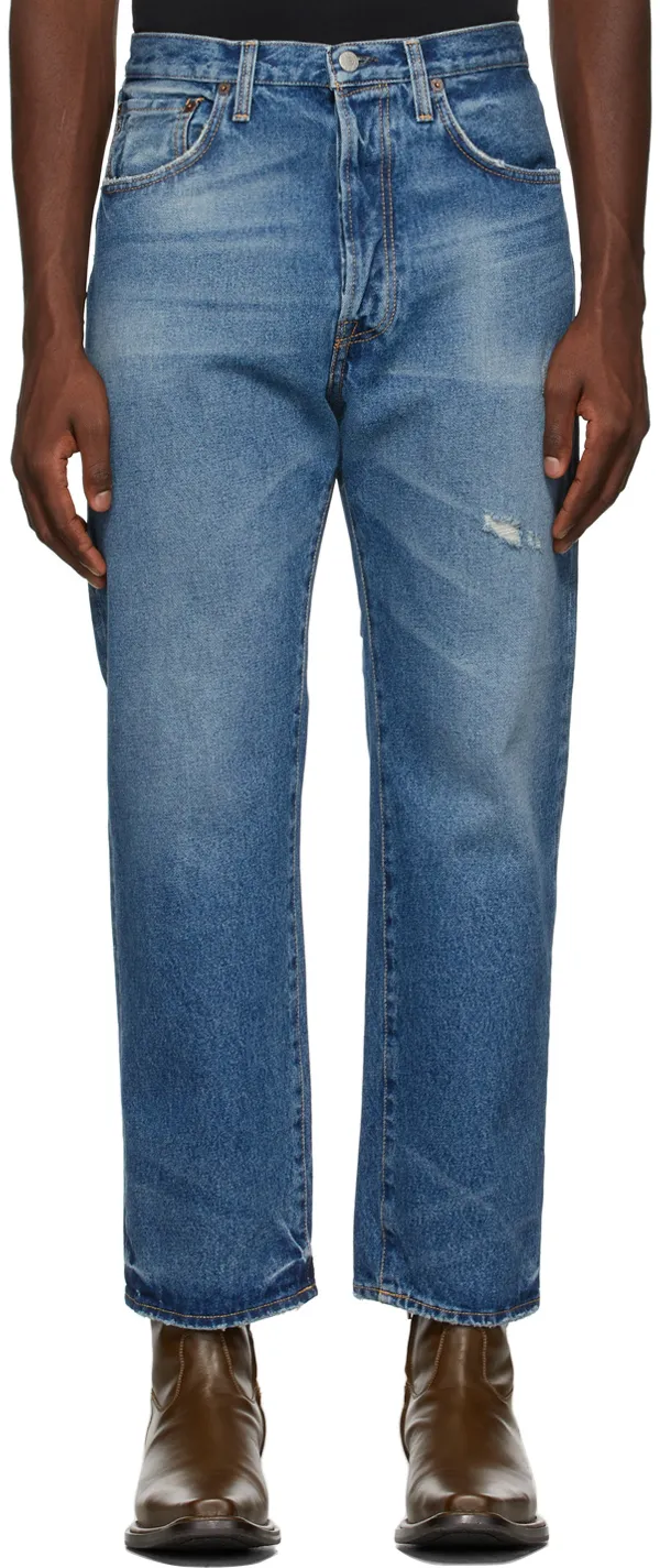 Acne Studios Distressed Relaxed Fit Jeans