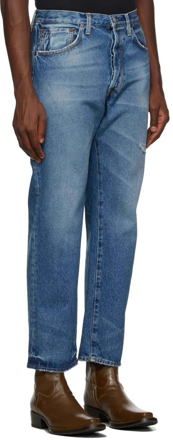 Acne Studios Distressed Relaxed Fit Jeans