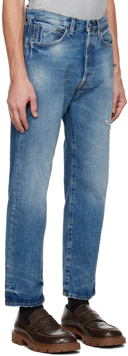 Acne Studios Distressed Relaxed Fit Jeans