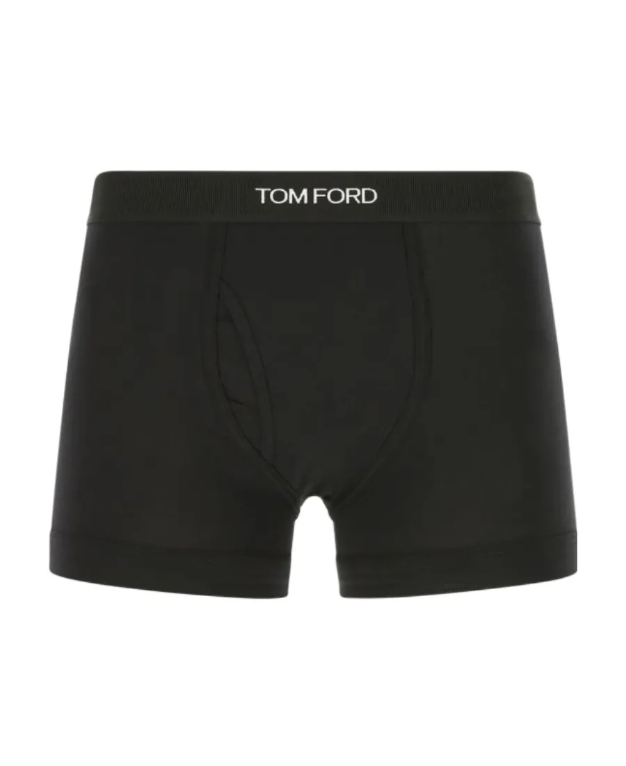 Tom Ford Logo Waistband Stretched Pack Of Two Briefs