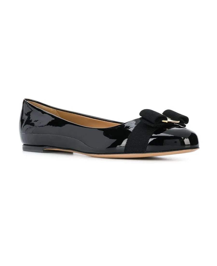 Salvatore Ferragamo Varina Bow Detailed Ballerinas